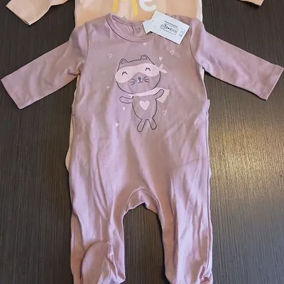 Lot 3 pyjamas fille tex baby 54 cm 1 mois